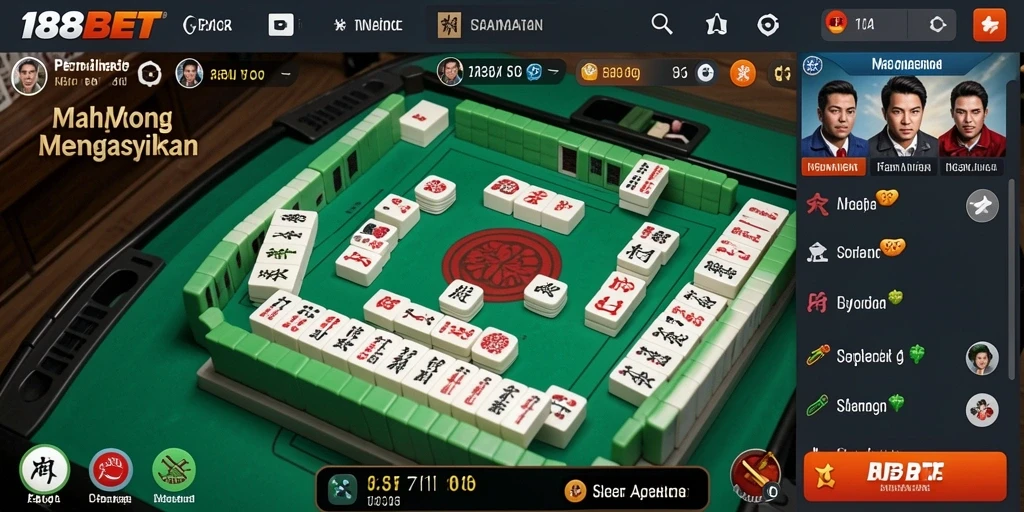 Tampilan gameplay Mahjong seru di 188BET.