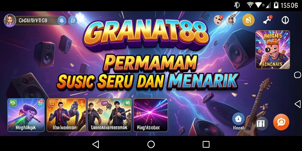 Tampilan gameplay GRANAT88 dengan beragam tantangan musik.