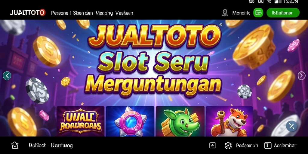 Tampilan gameplay menarik JUALTOTO dengan berbagai fitur Slot