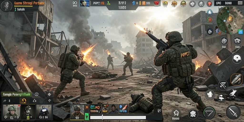 Gameplay <strong>PCPC7</strong> yang penuh strategi dan taktik.
