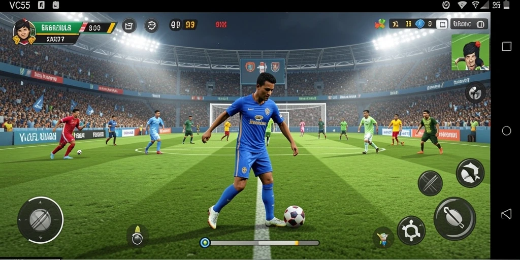 Tampilan gameplay interaktif dan realistis di VC55.