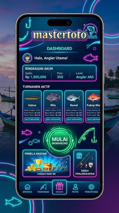 Antarmuka sederhana mastertoto memudahkan navigasi aplikasi.